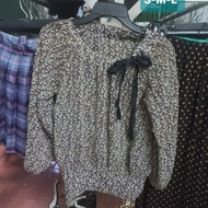 Bow pattern shirt S-M-L MS3235