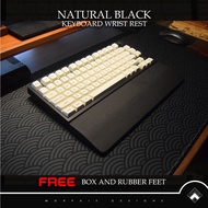 Morphix Designs' Wooden Keyboard Wrist Rest - NATURAL BLACK WRIST REST Keyboard Wrist Rest