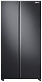 Samsung RS62R5004B4/SS SpaceMax Side-by-side Door Fridge, 647L, 2 Ticks