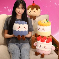 BCT Creative Fruit Cake Plush Toy Cake Elf Plush Pillow Strawberry Cake Doll Chocolate Cake Pillow H
