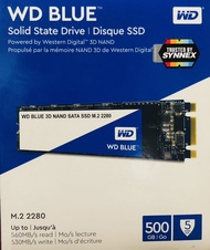 SSD (เอสเอสดี) 500 GB WD BLUE SATA M.2 2280 มือสอง ประกันไทย