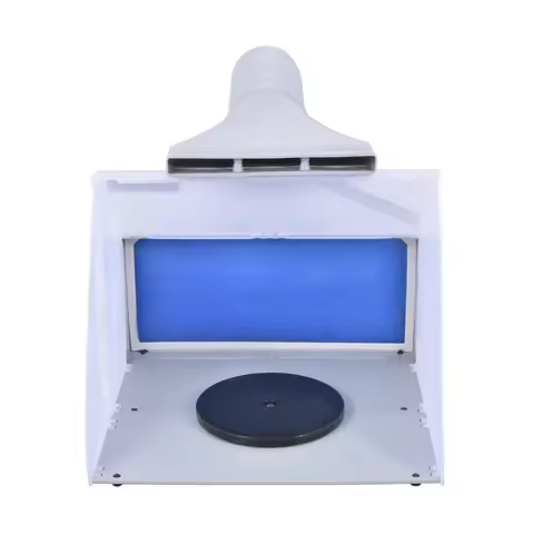 2025 hot sale 25W HS-E420DCK Portable Airbrush Spray Booth Set Foldable Paint Spray Extractor Exhaus