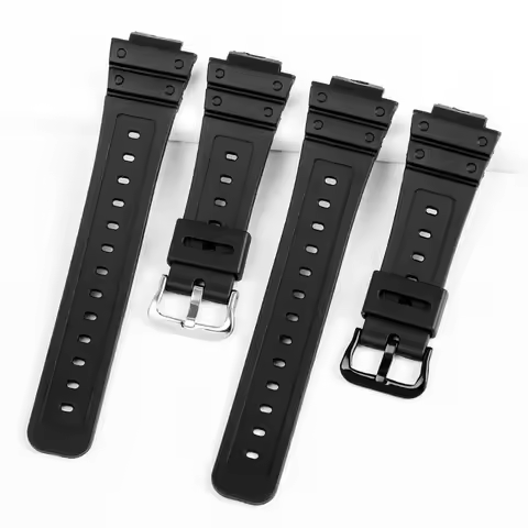 Anti-Allergy Resin Solid Stainless Steel Buckle Watch Strap for Casio GSHock Strap Dw5600 Gw5000 Gw5