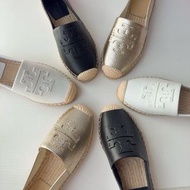 TB Tory Burch 漁夫鞋 草編平底單鞋 牛皮 羊皮 平底鞋  espadrilles