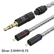 TRN T6 PRO 16 Core ชุบเงินชุบทองแดง OCC Litz พร้อมขั้วต่อ2PIN Headphone Original หูฟังแบบมีสายสายหูฟ