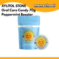 Xylitol Stone Sugar-Free Oral Care Candy Peppermint Booster 70g - Probiotics, 10kcal, 7 Flavors | K-