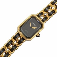 CHANEL 香奈兒 H0001 Premiere M 方糖 石英錶 黑金