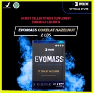Evolene Evomass Chocolate Hazelnut 912gr/4x serving Mass Gainer - Weight supplement BPOM HALAL