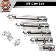 1.5" - 5" S/s bolt lock stainless steel barrel bolt door bolt stainless steel selak pintu stainless 