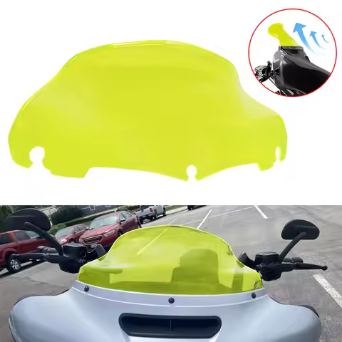 9 " Motorcycle Windscreen Upper Fairing Wind Deflector Windshield For Harley Road Glide Ultra Custom