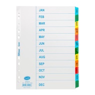 PP Paper Divider Binder Divider Folder A4 12 Sheets Moon Index Index Divider