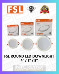 [SIRIM] FSL 4" 6" 8" ROUND LED SLIM PANEL DOWNLIGHT (FSP503)