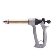 Syringe Semi-Automatic Continuous Pig Beef Sheep Vaccine Syringe 25ml.50ml Metal Syringe