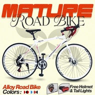 Mature Alloy Road Bike Outdoor Budget Aluminum Roadbike 700X23c 3X7 21Speed With Free Helmet And