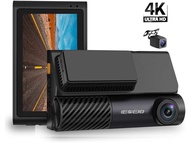 EACHPAI E28 4K AHD กล้องหน้าหลัง มุมกว้าง 170°การเชื่อมต่อ APP WiFi การดูแบบเรียลไทม์ โหมดกลางคืน