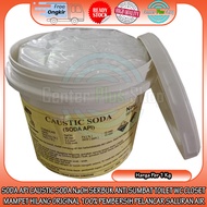 Caustic Soda Powder 1kg Causticsoda Original 100% Naoh Anti-Clog Drain Cleaner Powder Toilet Unclogs