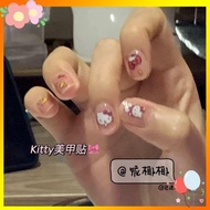 press on nails short Sanrio nail art stickers, Japanese cartoon stickers, girly heart decorations, waterproof cute stickers, handbook DIY materials