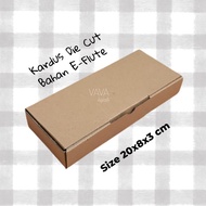 Cardboard Box Size 20x8x3 cm Die Cut Cardboard Box Hampers Box Cake Box Bread Packing Plain Thick Kr
