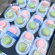 100 Plastic Boxes for Mochi, Fruit Tarts, Dumplings, Mooncakes, Lava Cakes with 2 Compartments