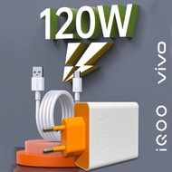 Fast CHARGER 120W FLASH CHARGING VIVO IQOO TYPE C ORIGINAL CHARGER VIVO 120W CHARGER IQOO 120W FAST 
