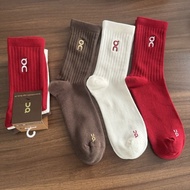 On Running Clouds Logo High Sock 3P Men's and Women's Socks Three Pair Combination Set