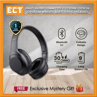Havit H628BT 3.5mm Type-C Folding Design Over Ear Wireless Bluetooth 5.1 Headset - Black