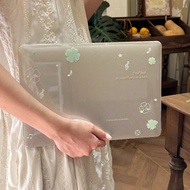 Shesell macbook Case(Glitter) Four-Leaf Clover Air13/15 A3241 Pro13 M2/M3 Case For Clear A2338