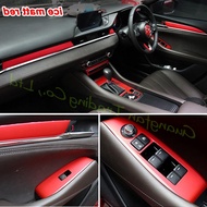3D/5D Carbon Fiber Car-style Interior Cover Console Color Stickers Decals Part Products Accessories For Mazda 6 Atenza 2019-2021