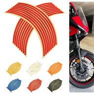 Car Motorcycle Tire Rim Stickers 17"-19" Reflective Wheel Tyre Sticker Decors Motorbike Auto Decals