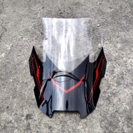 WINDSHIELD VISOR NMAX TURBO MODEL OCITO CYBORG BLACK SERIES VISOR YAMAHA NMAX TURBO 3MM OCITO NSB899