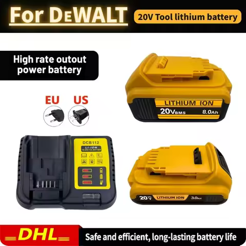 New 20V 12.0Ah MAX Battery Power Tool Replacement for DeWalt DCG406 DCD887 DCF880 DCF860 DCF922 20V