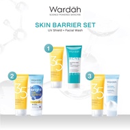 Paket Wardah Glowing Set - Facial Wash dan Essential Gel SPF 35