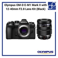 Olympus OM-D E-M1 Mark II (EM1M2) with 12-40mm F2.8 Lens Kit (Black) + Freegifts - (Local 12 month Warranty)