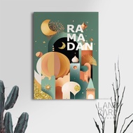 Eid al-Fitr ramadan Poster Decoration Living Room Wall Decoration Family office Cafe Restaurant Deco