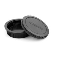 Canon DSLR lens body cap and tail cap set