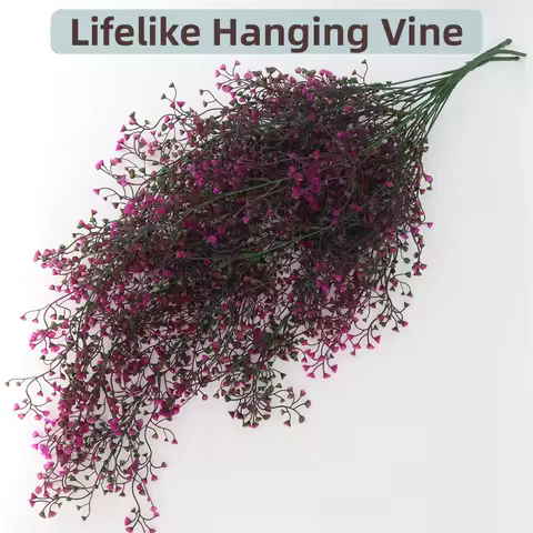 Wedding Decoration Church Home Simulated Green Plant Wall Hanging Flower Vine Hanging Basket Plant W
