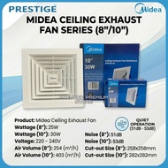 Midea Ceiling Exhaust Fan 8" 10"/Kipas Siling Ekzos