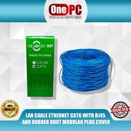 LAN CABLE ETHERNET CAT6 WITH RJ45 AND RUBBER BOOT MODULAR PLUG COVER (20, 25, 30, 50 meters)
