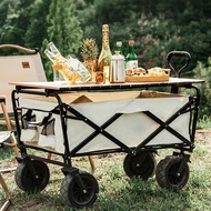 ✿FREE SHIPPING✿Camping Trolley Foldable Outdoor Trolley Picnic Trolley Oversized Camp Trailer Trolle