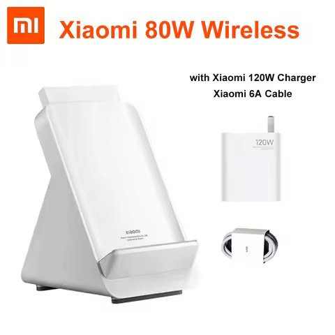 Original Xiaomi 80W Wireless Charger + 120W Charger + 6A Type-c Cable 80W Max Xiaomi 14 Ultra Fast C