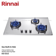 Rinnai RB-93US 3 Burner Stainless Steel Built-in Hob