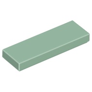 Lego 63864 part Tile 1 x 3 sand green