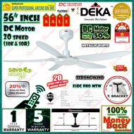 Deka Ceiling Fan F5DC PRO 56 inch Remote Control DC Motor Ceiling Fan 5 Blades 20 speed