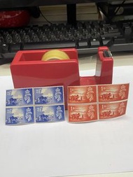 英國喬治六世2全郵票4方連