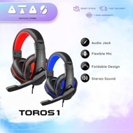VF I Vinnfier TOROS 1 2024 Wired Gaming Headset Headphone Microphone Over-Ear Headphones