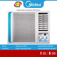 Midea Window Air Conditioner (1.0HP/2.5HP) MWF Series AirCon MWF-10CMN8 / MWF-13CMN8 / MWF-19CMN8 / MWF-25CMN1