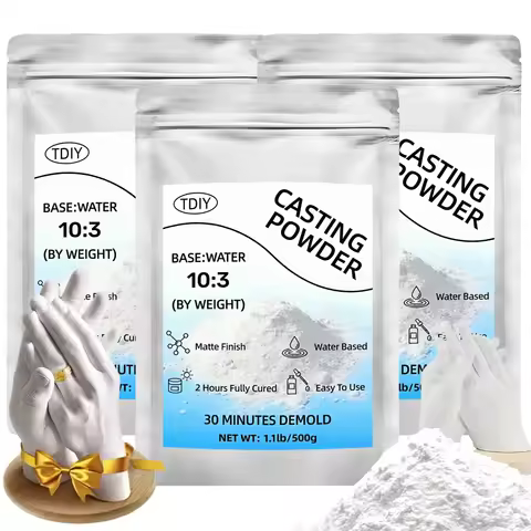 DIY Casting Powder, Smooth Matte Finish, Beginner Friendly Plaster Powder for Craft Molds