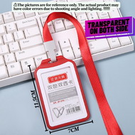 Employee Work Badge ID Card Holder Vertical Holders With Lanyard 069V/6601/IDSQ-612V/ZP-079V/ZP-085V