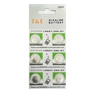 [STG] [6 Pieces] T&E AG7 SR927SW LR927 395 Alkaline Button Battery