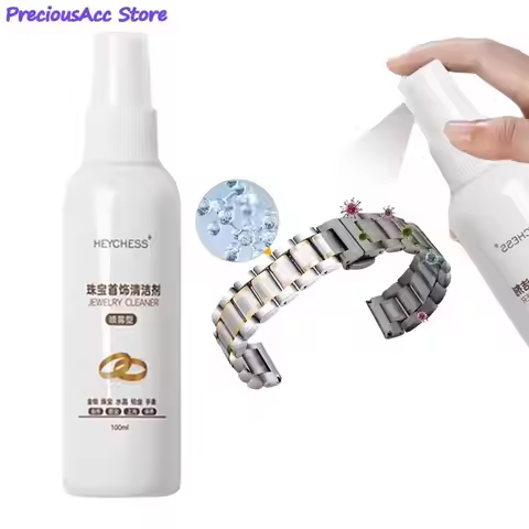 100ML Jewelry Cleaner Gold Watch Diamond Ring Polishing Cleaning Spray Polishing Cleaning Tools Jewe